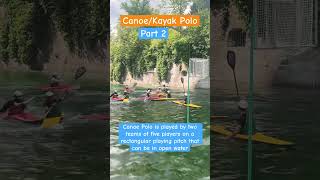 Part 2 Canoe polo also known as kayak polo polo kayak kayakpolo watersports canoe [upl. by Einhorn509]