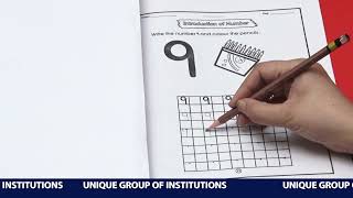 Online Lecture 10 Class Nursery Maths Introduction Reading Writing and Activity of Number 9 [upl. by Denyse229]