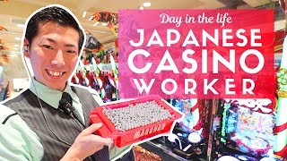 Day in the Life of a Japanese Casino Worker Pachinko [upl. by Fronniah276]