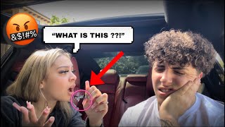 ANOTHER GIRLS LASHES IN MY CAR PRANK She Cried [upl. by Anairdna713]