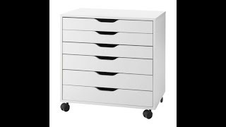 Ikea Alex 6 Drawer Assembly Instrional [upl. by Enelad]