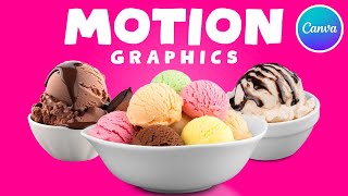 Motion Graphics Tutorial in Canva  Animation Promo Video [upl. by Notnek]