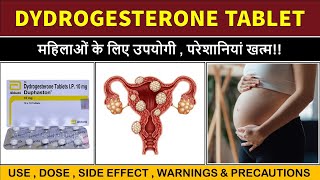 Dydrogesterone tablets ip duphaston 10 mg in hindi  duphaston tablet uses in pregnancy [upl. by Friedlander]