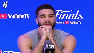 Jayson Tatum previews Game 1 FULL Interview  2024 NBA Finals Media Day [upl. by Notsyrb]