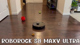 Roborock S8 MaxV ULTRA Object Avoidance Test  Robot Vacuum amp Mop [upl. by Shifrah]