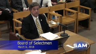 Southborough Board of Selectmen Meeting March 6 2018 [upl. by Fanechka]