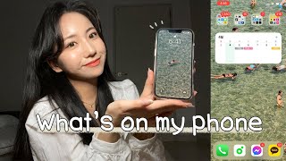 ENFJ의 iphone 폴더정리📁  유용하게 잘 쓰는 어플 영상편집 캘린더 생리주기 등등 whats on my phone [upl. by Starinsky]