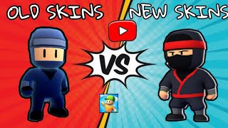 😱 OLD SKINS VS NEW SKINS IN STUMBLE GUYS  STUMBLE PANDA  STUMBLE GUYS [upl. by Eugenie801]