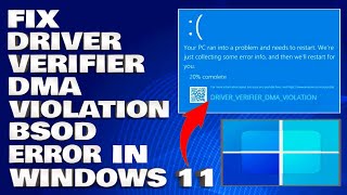 How To Fix The Driver Verifier DMA Violation BSOD Error in Windows 1110 Solution [upl. by Aikrehs]