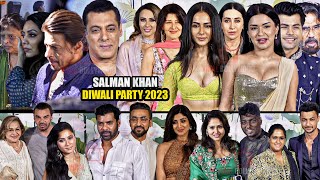 UNCUT  Arpita and Aayush host Grand Diwali Party 2023  FULL HD VIDEO  Shahrukh Salman Shilpa [upl. by Sidwohl]