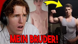 Mein BRUDER ist BODYBUILDER Unfassbare TRANSFORMATION [upl. by Anewor]