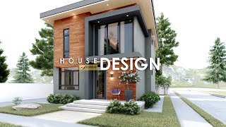 ELEGANT SMALL HOUSE DESIGN  2 STOREY HOUSE  700m x 850m 120 sqm Total Floor Area  2 BEDROOM [upl. by Ahsakal659]