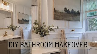 DIY BATHROOM MAKEOVER ON A BUDGET  BATHROOM TRANSFORMATION  SMALL BATHROOM DESIGN IDEAS [upl. by Einafets]