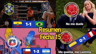 Resumen Fecha 15 Versión PAR0DIA Eliminatorias Conmebol [upl. by Merissa]