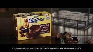 Petit Pot de Crème au Chocolat La Laitière Nestlé quotirrésistible par naturequot Pub 10s [upl. by Einaej]