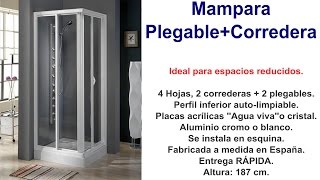 Mampara Plegable  Corredera [upl. by Alioz]