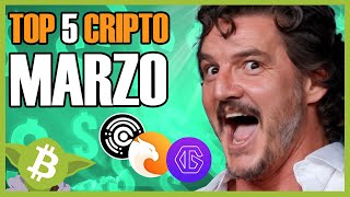 Mejores 5 Criptomonedas para invertir en MARZO – CryptoYoda [upl. by Killen]