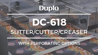 Duplo DC618 SlitterCutterCreaser  Perf Options [upl. by Lanrev608]