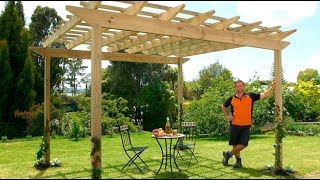 How to Build a Pergola  Mitre 10 Easy As DIY [upl. by Zed497]