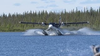 Twin Otter with floats landing [upl. by Vigor]