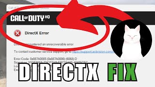 How to Fix Warzone DirectX Encountered an Unrecoverable Error  Crash Fix Guide 2024 [upl. by Jereld]