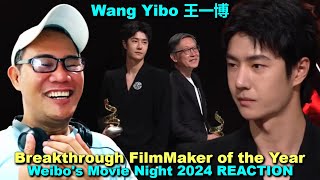 Wang Yibo 王一博  Breakthrough FilmMaker of the Year  Weibos Movie Night 2024 REACTION [upl. by Cima448]