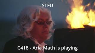 STFU C418  Aria math is playing [upl. by Nonnair]