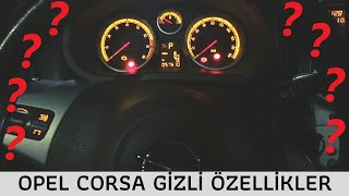 OPEL CORSA GİZLİ ÖZELLİKLER [upl. by Nomsed]