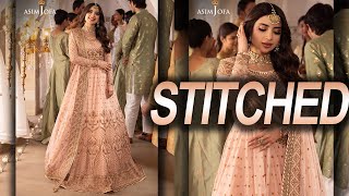 Asim Jofa Embroidered Net Collection 2024 STITCHED Dress  Code AJSH 15 [upl. by Kirtley]