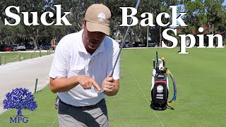 How to Play Golf Suck Back Spin Explained [upl. by Buckie]