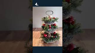 7 New Christmas Tier Tray Decoration Ideas [upl. by Nnylirej779]