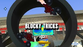 BLOCKY TRICKS Blocky Cars Online врек [upl. by Atteuqcaj]