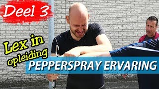 Politieopleiding Lex in opleiding tot politieagent  Deel 3  Pepperspray ervaring [upl. by Lalat]