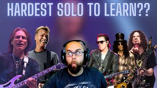 Are These The Hardest Guitar Solos To Master [upl. by Leuqram849]