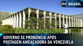 Governo se diz surpreso com tom ofensivo da Venezuela em postagem  SBT Brasil 011124 [upl. by Nnaacissej795]