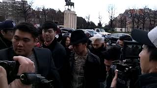 G Dragon Taeyang Asap Rocky amp more  show Rick Owens 16 january 2014 Paris FASHION WEEK [upl. by Tesil]