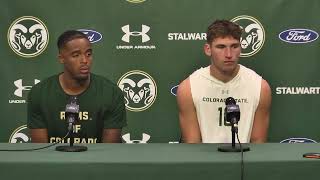 Colorado State Football Offensive Players PostGame San Jose State 2024 [upl. by Lachus]