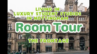 A luxury style Nottingham student accommodation at £193week  The Frontage Room Tour [upl. by Delphina]