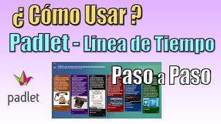 como usar padlet  linea del tiempo para alumnos y profesores [upl. by Irtak]