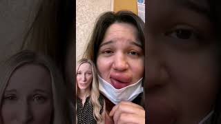 Lip swelling from lip fillerDermatologist Reacts lipfiller skincare dermatologist [upl. by Eisenhart333]