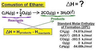 Chemistry  Thermochemistry 6 of 37 Enthalpy Example 2 Combustion of Ethane [upl. by Hyland]