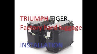 Triumph Tiger Factory Hard Luggage Installation 8001200 [upl. by Bowyer915]