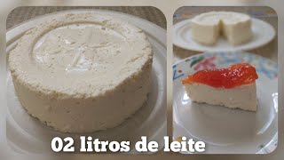 QUEIJO CASEIRO COM 2 LITROS DE LEITE [upl. by Thomson]