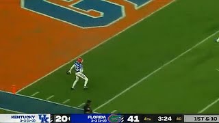 Cormani McClain Records His 1st PICK 6 As A Florida Gator 💵🐊 [upl. by Chastity]