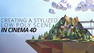 Creating a Stylized Low Poly Landscape in CINEMA 4D  DigitalTutors [upl. by Anivad769]