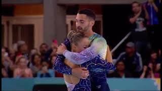 2022 WRG Artistic Rollerskating Pairs Rebecca Tarlazzi Luca Lucaroni LP🥇 [upl. by Humbert631]