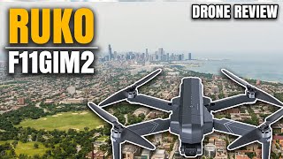 Ruko F11 GIM2 Drone Review  An Awesome Drone For Beginners [upl. by Adnoloy356]