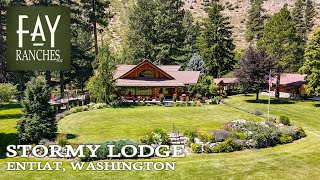 Washington Log Home For Sale  Stormy Lodge  Entiat Washington [upl. by Samford]