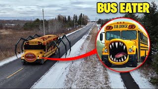 Drone Catches SCHOOL BUS EATER IN REAL LIFE HE ATE SOMEONE [upl. by Thedric335]