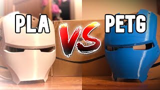 PLA vs PETG  BEST Material for 3D Printing Cosplay [upl. by Malliw]